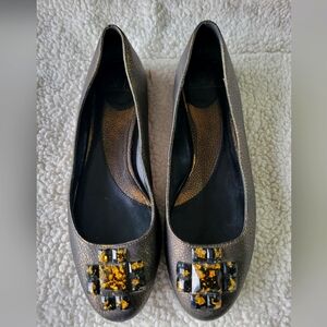 DVF Women's Bronze Leathee Flats size 9